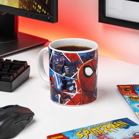 Spider-Man Fractured Web XL 18 oz Ceramic Mug